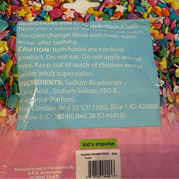 New in Bag Pack of 4 Bath Fizzies - Picture 3 of 3